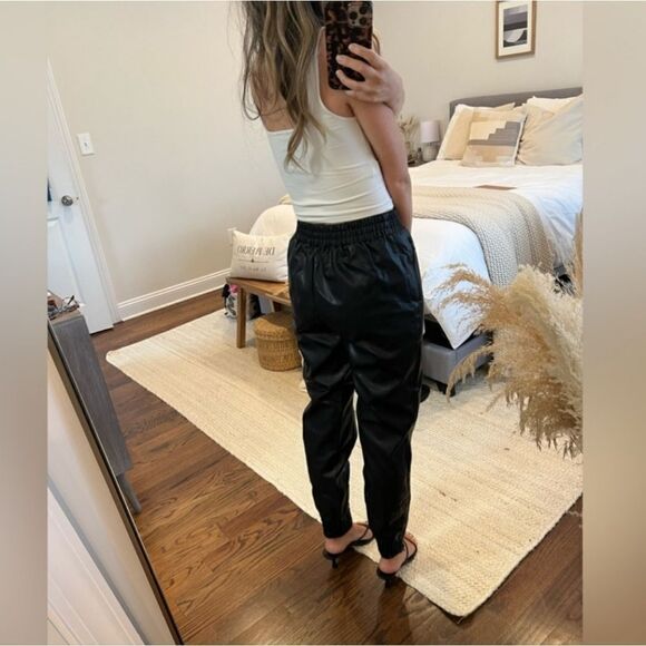 NWOT, Revolve • Superdown Faux Leather Joggers, Size Small - Picture 2 of 4